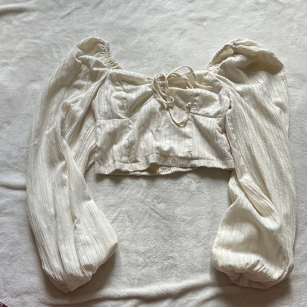 Cream blouse